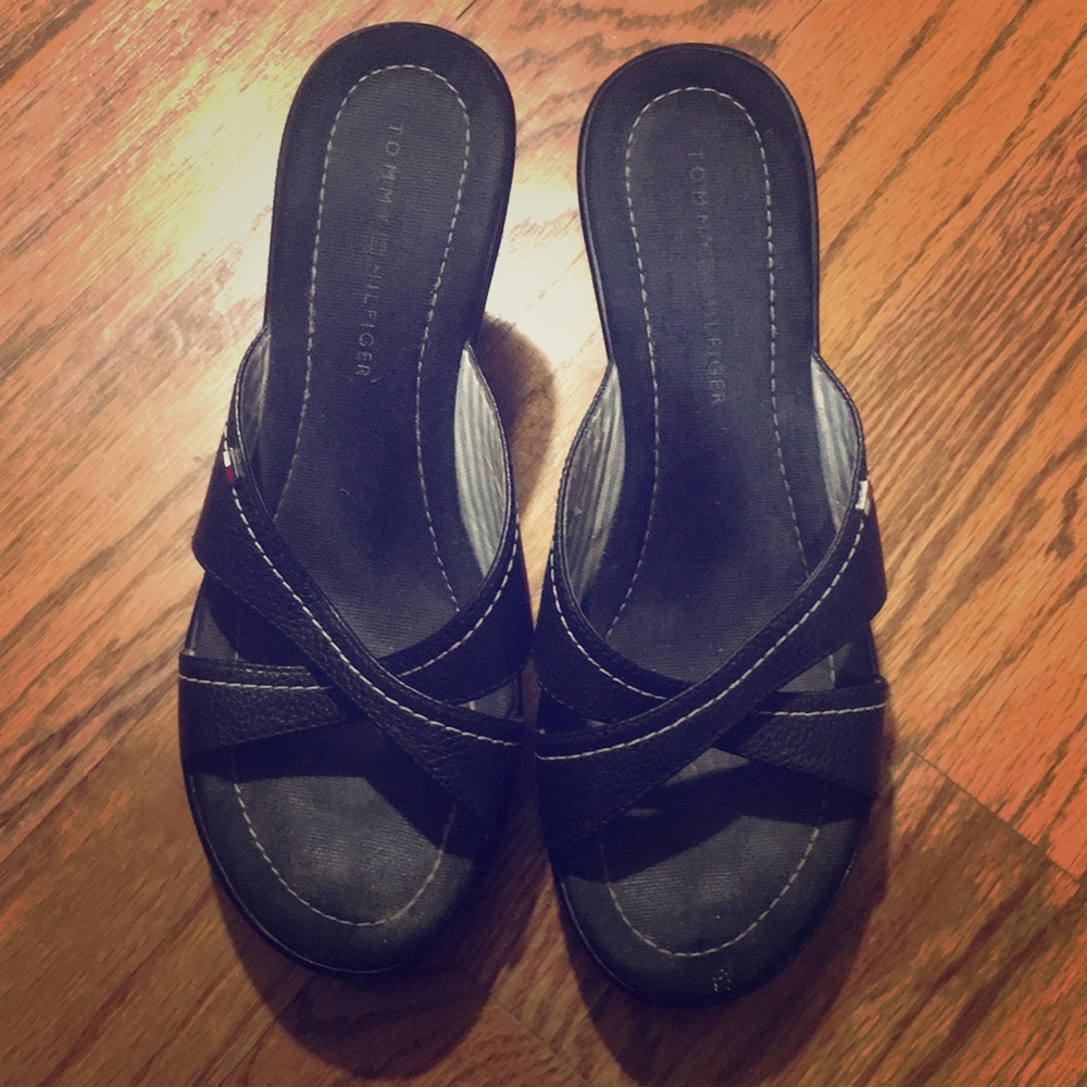 Tommy Hilfiger Wedge Slip on Sandals